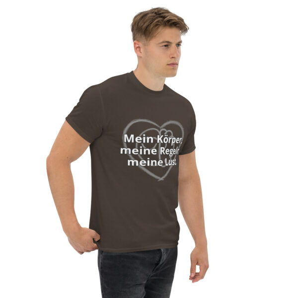 Mein Körper, meine Regeln, meine Lust (Unisex Tshirt, dark) – Bild 5