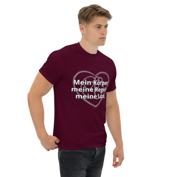 Mein Körper, meine Regeln, meine Lust (Unisex Tshirt, dark) – Bild 2