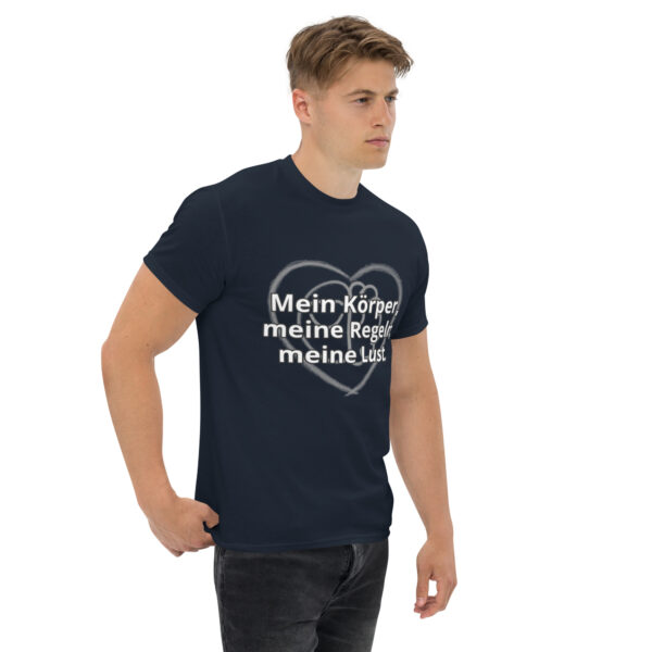 Mein Körper, meine Regeln, meine Lust (Unisex Tshirt, dark) – Bild 3