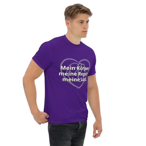 Mein Körper, meine Regeln, meine Lust (Unisex Tshirt, dark) – Bild 4