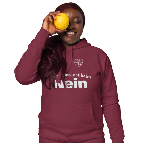 Respekt beginnt beim Nein (Unisex-Hoodie, dark) – Bild 3