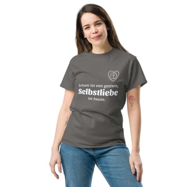 Scham ist von gestern, Selbstliebe ist von heute (Unisex T-Shirt, dark) – Bild 22