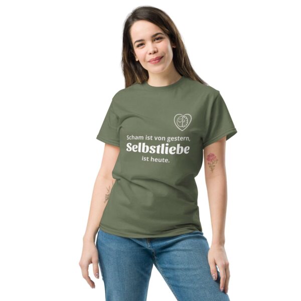 Scham ist von gestern, Selbstliebe ist von heute (Unisex T-Shirt, dark) – Bild 25