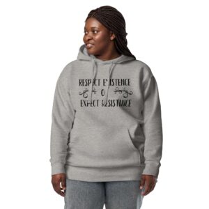 Respect Existence or Expect Resitance (Unisex-Hoddie, pastell)